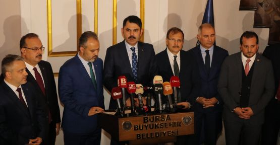 Bakan Kurum'dan Bursa'yla ilgili önemli açıklamalar