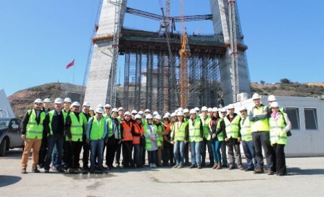 İMO Bursa üyeleri 3. Boğaz Köprüsü inşaatını gezdi