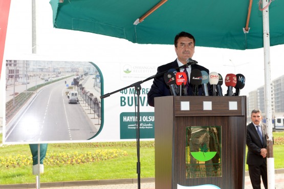 40 Metrelik bulvar açıldı