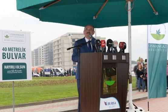 40 Metrelik bulvar açıldı