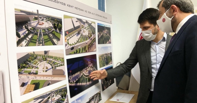 Gürsu’nun simgesi olacak yeni kent meydanı oluşuyor