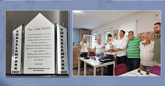 AKYÜKSELEN’E GURURLANDIRAN PLAKET