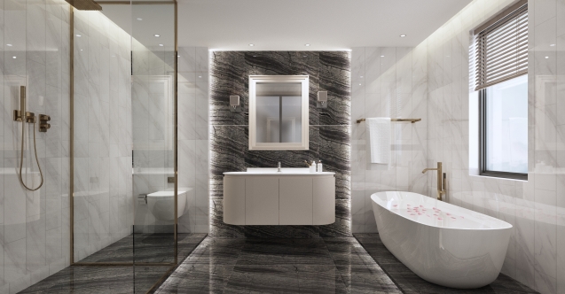 Kaleli ürünleriyle banyo tasarımında püf noktalar
