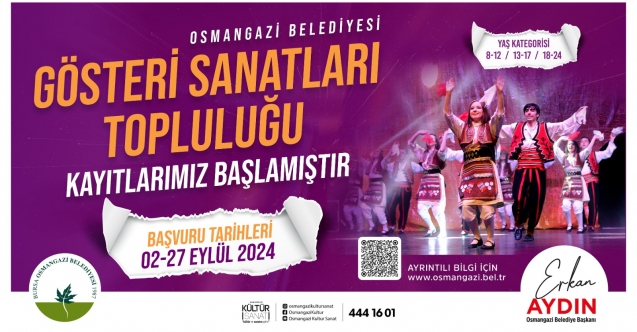 Osmangazi Gösteri Sanatları Topluluğu yeni üyelerini bekliyor