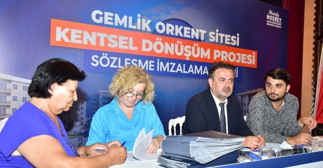 Orkent Sitesi Kentsel Dönüşüm Projesi’nde imzalar atıldı