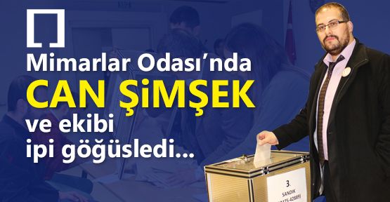 Mimarlar Odasında ŞİMŞEK ipi göğüsledi