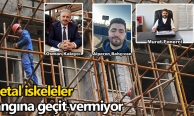 Metal iskeleler yangına geçit vermiyor