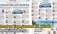 Konut ve Yapı gazetesi 15. yılında: Teşekkürler Bursa
