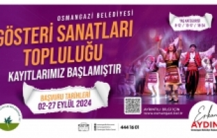 Osmangazi Gösteri Sanatları Topluluğu yeni üyelerini bekliyor