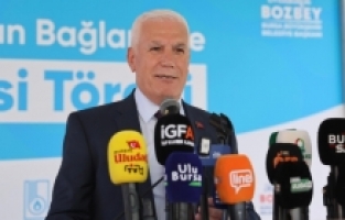 Bursa’ya can suyu olacak vana açıldı