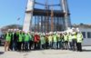 İMO Bursa üyeleri 3. Boğaz Köprüsü inşaatını gezdi