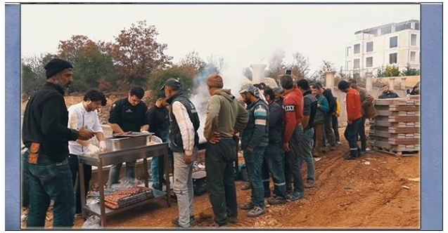 ALPİŞ İNŞAAT, ÇALIŞANLARINI KEBAP PARTİSİNDE BULUŞTURDU