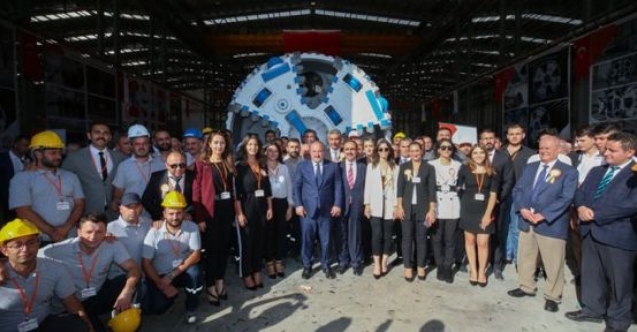 Yerli tünel açma makine bantta indi